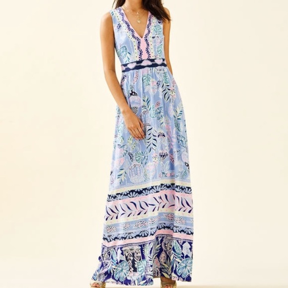 Lilly Pulitzer Dresses & Skirts - Lilly pulitzer McKinley maxi dress lapis lantern